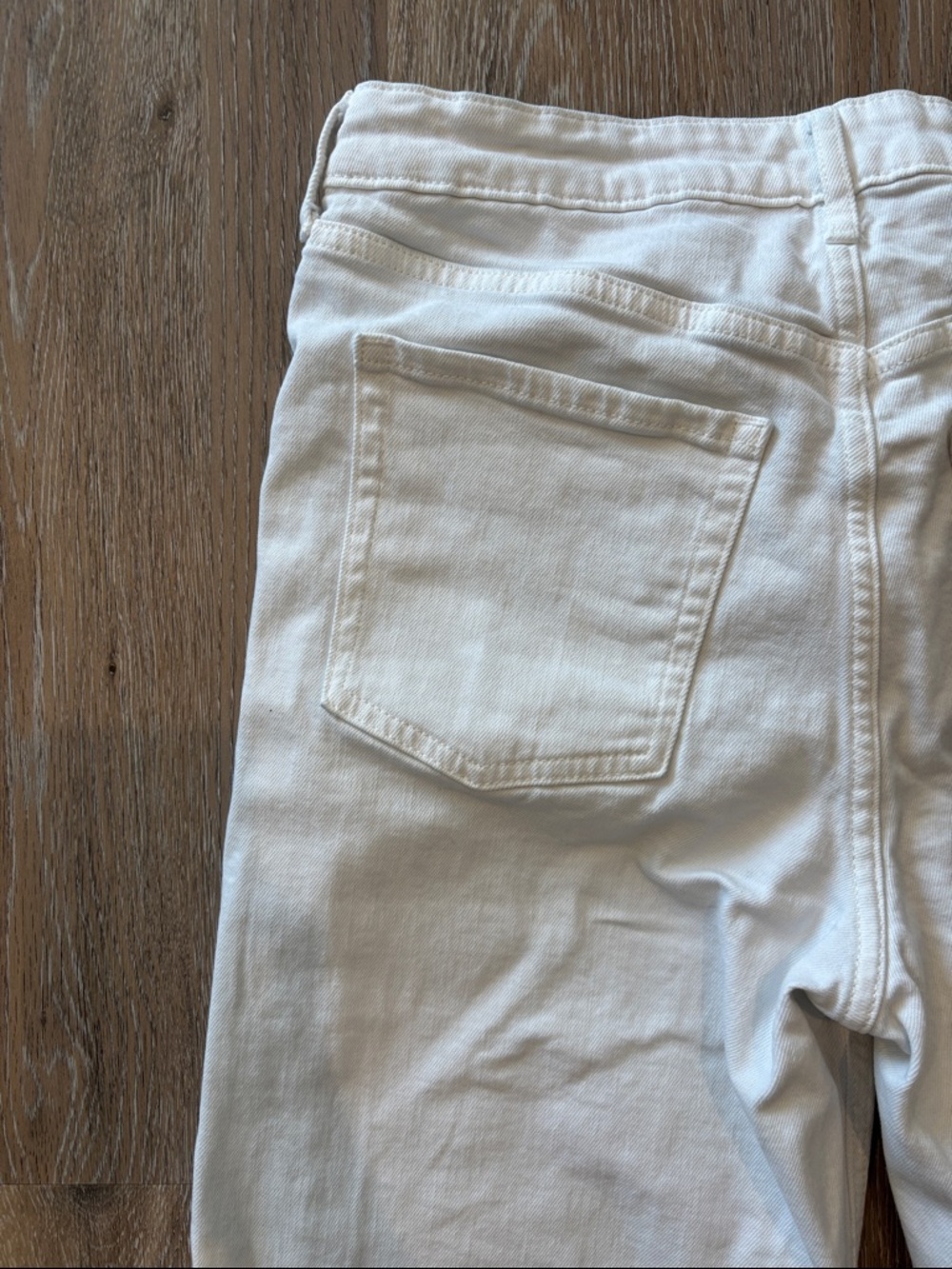 White Wide Straight Leg Jeans Old Navy